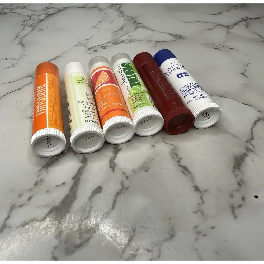 Mixed Lot Of 6 Avon Lip Balm‎ Moisture Therapy Care Deeply Summer Citrus NEW